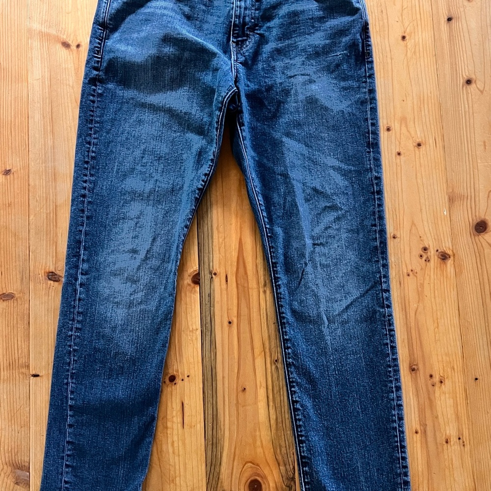 J. Crew Men's Dark Blue Straight Athletic Slim 31W 32L Jeans